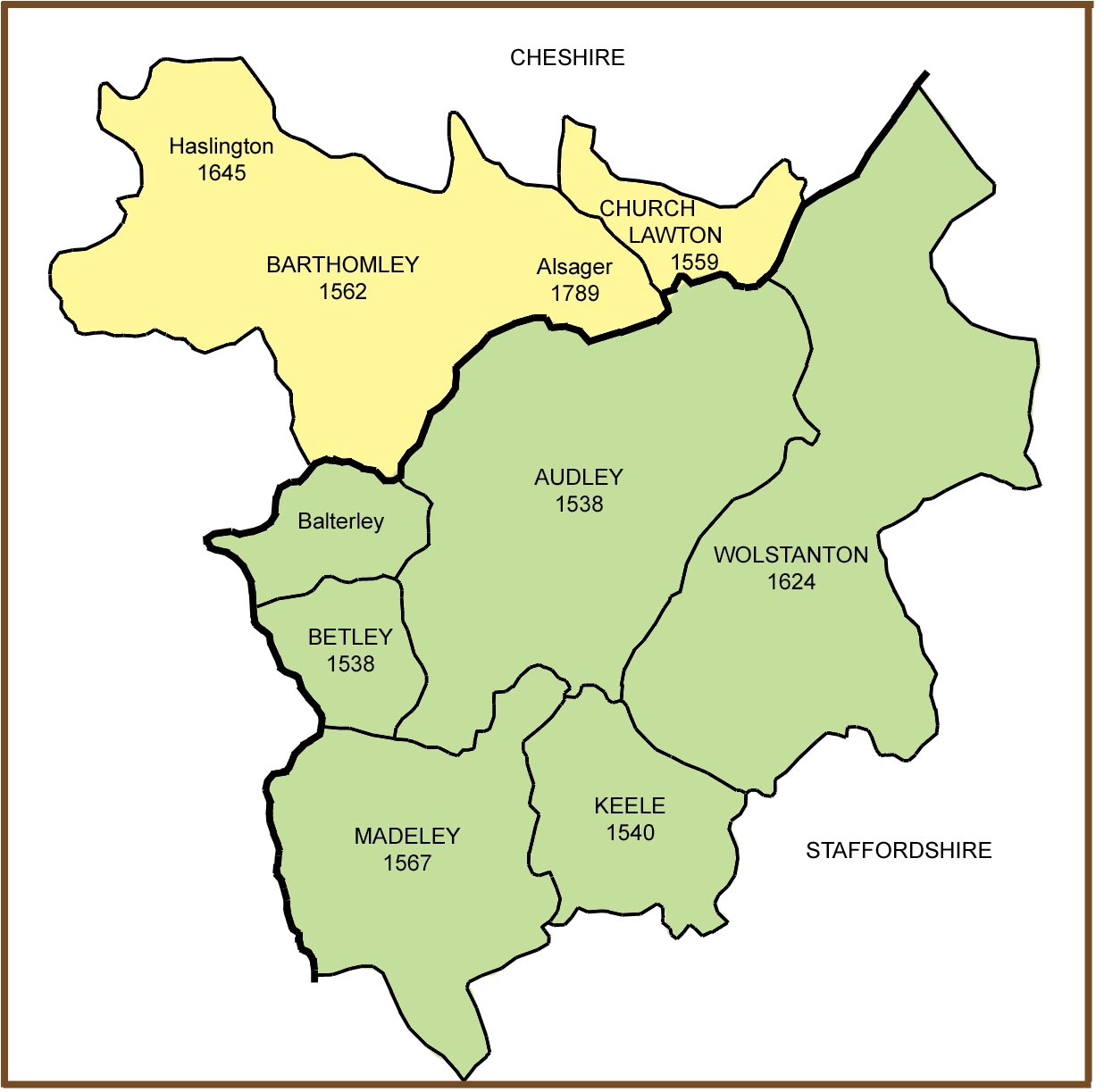 Audley District Map